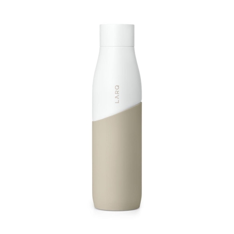 LARQ Bottle Movement Terra Edition White Dune | 950ml | hält bis zu 24h kalt und bis 12h warm | Sauberes Wasser in 60 sek.