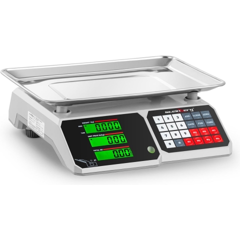 Kontrollwaage - 30 kg / 1 g - 34,1 x 24,1 cm - 6 LCD