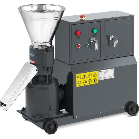 Pelletpresse - max. 100 kg/h - Ø 120 mm - abschließbares Fach