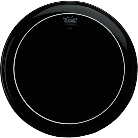 Remo 16" Pinstripe ebony Tomfell doppellagig schwarz
