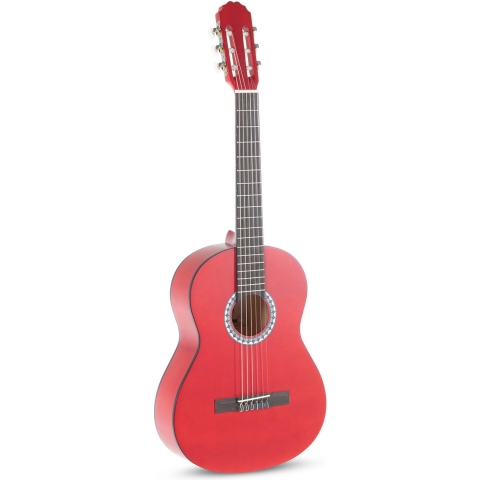GEWA PURE Klassikgitarre Basic 3/4 transparent rot