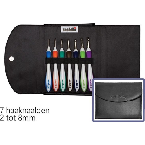 Addi Swing Häkelnadel Set 2-8mm - 7 Größen