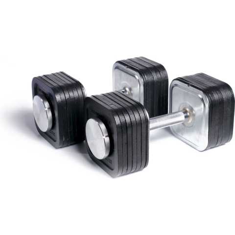 Ironmaster Quick-Lock Adjustable Dumbbell Set 68 KG ( 2 x 34 KG Dumbbell Including Rack)