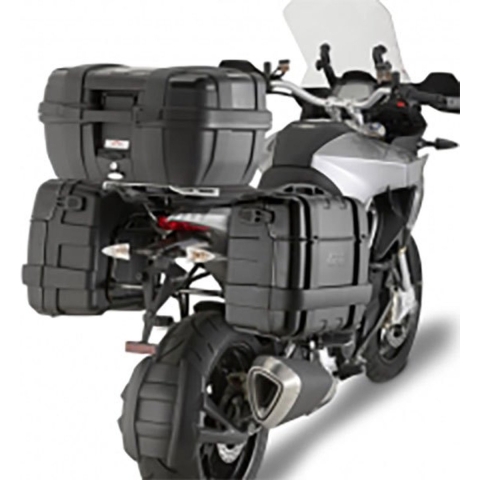GIVI TRK33 Trekker panniers, Top boxes and side boxes for motorcycles, black aluminum cover 2x 33 liters