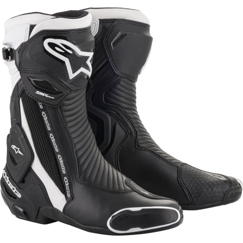 ALPINESTARS SMX Plus V2, Motorcycle sports boots, Black-White