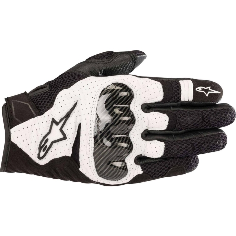 ALPINESTARS SMX-1 Air V2 Gloves, Motorcycle summer, Black-White