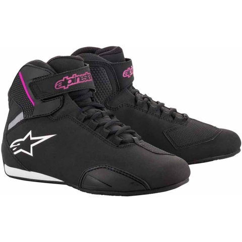 ALPINESTARS Stella Sektor Shoes, Motorcycle, Black-Fuchsia