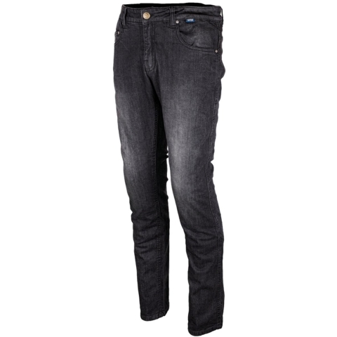 GMS Cobra Straight, Men's motorcycle jeans, Black 34 length