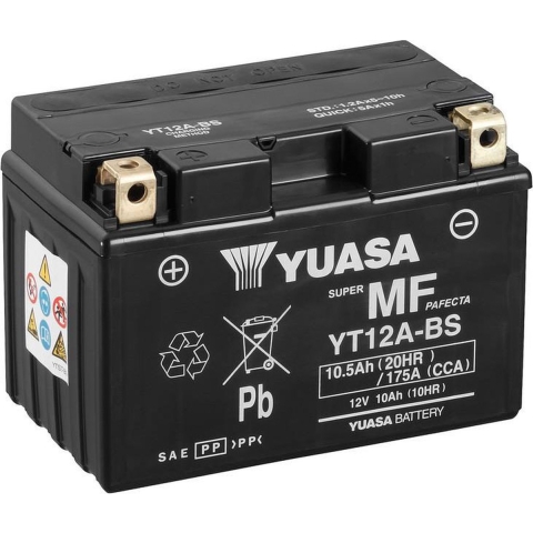 YUASA Sealed battery maintenance free, Batteries for motorcycle & scooter, YT12A