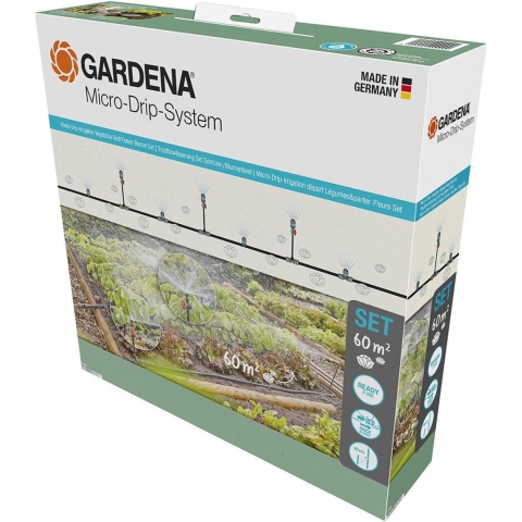 Micro-Drip Bewässerung Gemüsegarten/Blumenbeet Set (60 m2)