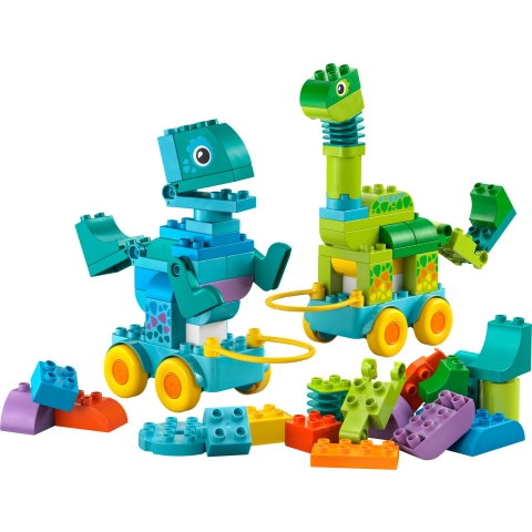 Dinos auf Rädern 3-in-1-Set