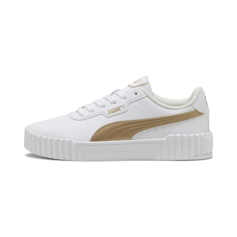 PUMA Carina 3.0 Day Night Sneakers Damen, Schuhe, Weiß/Gold, 41