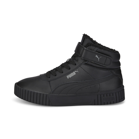 PUMA Carina 2.0 Mid Winter Sneakers Damen, Schuhe, Schwarz/Schwarz/Dark Shadow, 36