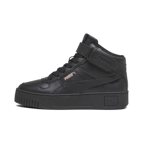 PUMA Carina Street Mid Sneakers Damen, Schuhe, Schwarz/Schwarz/Rose Gold, 41