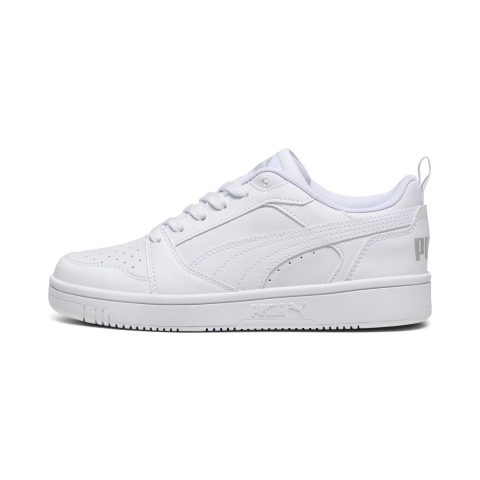 PUMA Rebound V6 Lo Sneakers Jugendliche, Schuhe, Weiß/Cool Light Grau, 37