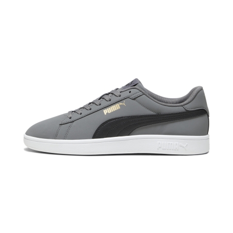 PUMA Smash 3.0 Buck Sneakers, Schuhe, Cool Dark Grau/Schwarz/Gold, 44