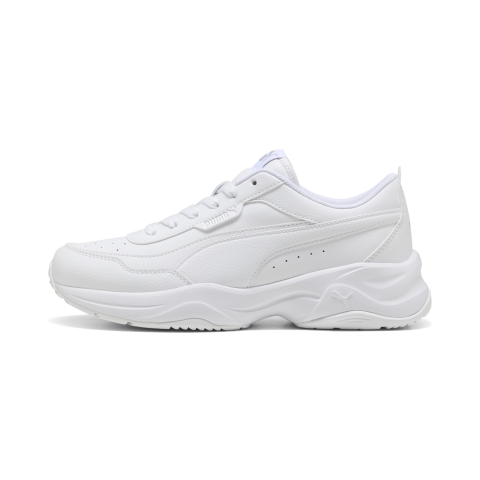 PUMA Cilia Mode Sneakers Damen, Schuhe, Weiß/Silver, 37.5