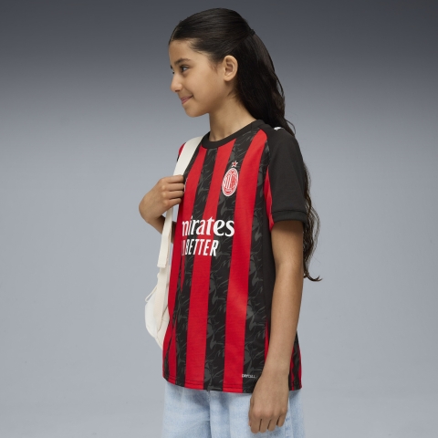 PUMA AC Milan 25/26 Heimtrikot Teenager, Kleidung, Rot/Schwarz, 9-10Y