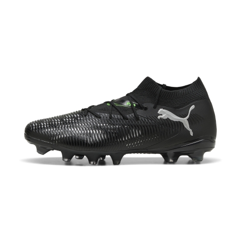 PUMA FUTURE 8 MATCH FG/AG Fußballschuhe Unisex, Schuhe, Schwarz/Cool Light Grau/Grün, 45