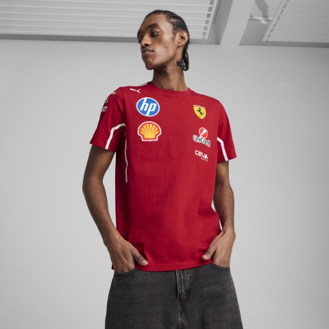 PUMA Scuderia Ferrari HP 2025 Team T-Shirt Herren, Kleidung, Dark Cherry, XL