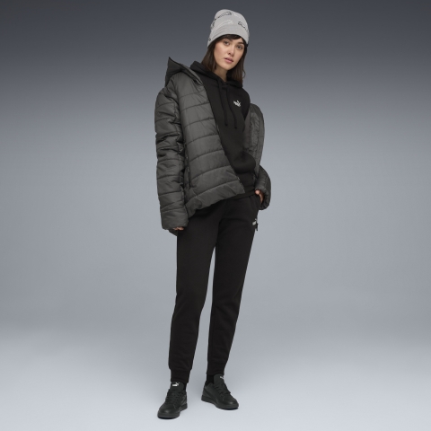 PUMA Jogginganzug mit Kapuze Damen, Kleidung, Schwarz, L