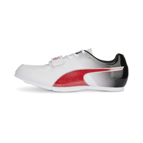 PUMA evoSPEED Long Jump 10 Leichtathletikschuhe, Schuhe, Weiß/Schwarz/Rot, 37.5