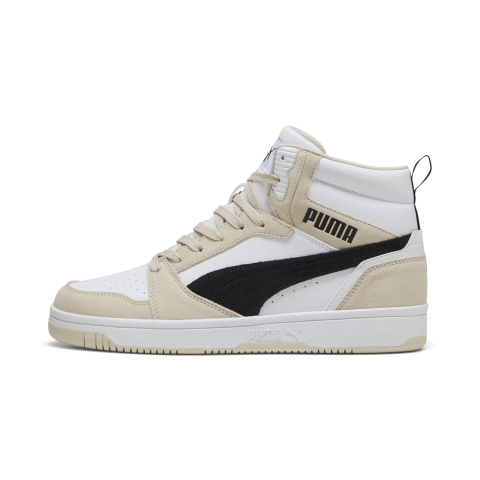 PUMA Rebound v6 SD Sneakers Unisex, Schuhe, Alpine Snow/Schwarz/Weiß, 47