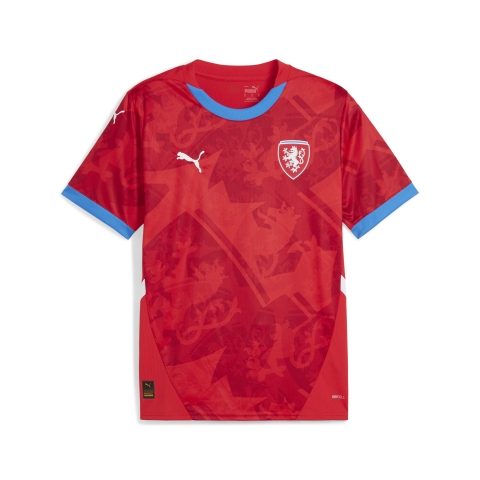 PUMA Tschechische Republik 2024 Fußball Heimtrikot Herren, Sport, Rot/Fast Rot, M