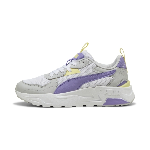 PUMA Trinity Lite Sneakers Teenager, Schuhe, Weiß/Lavender Alert/Glacial Grau, 37
