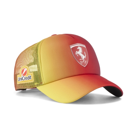 PUMA Scuderia Ferrari UK Hamilton Trucker Cap, Accessoires, Rosso Corsa/Gradient, OSFA