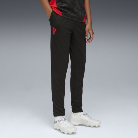 PUMA AC Milan Trainingshose Teenager, Kleidung, Schwarz/Rot, 13-14Y