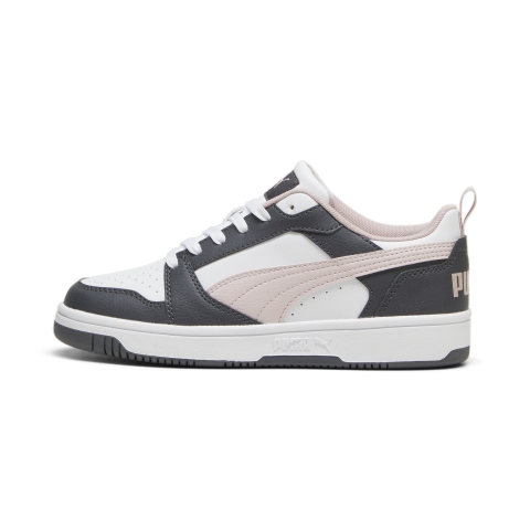 PUMA Rebound V6 Low Sneakers, Schuhe, StronGrau/Mauve Mist/Weiß, 41