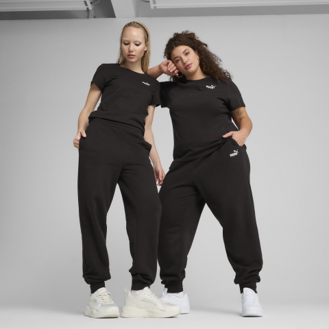 PUMA ESS Small No. 1 Logo Comfort Hochgeschnittene Jogginghose Damen, Kleidung, Schwarz, M