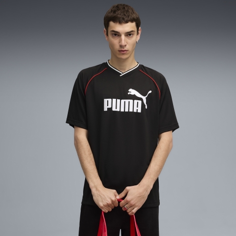 PUMA Essentials Fußballtrikot Herren, Kleidung, Schwarz, M