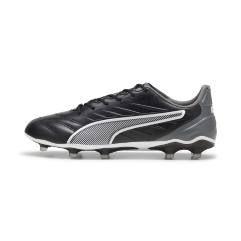 PUMA KING PRO FG/AG Fußballschuhe Unisex, Schuhe, Schwarz/Weiß/Cool Dark Grau, 44