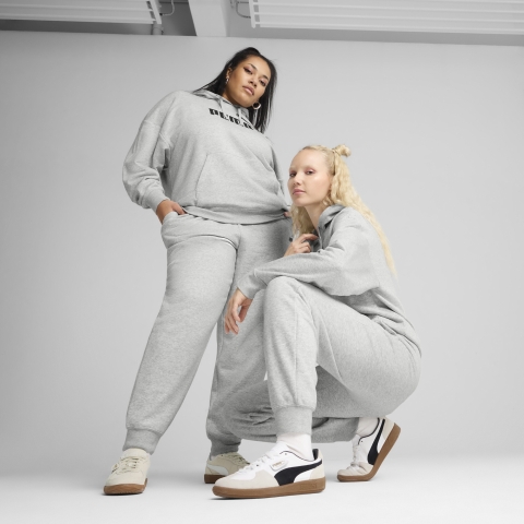 PUMA ESS Small No. 1 Logo Comfort Hochgeschnittene Jogginghose Damen, Kleidung, Light Grau Heather, S