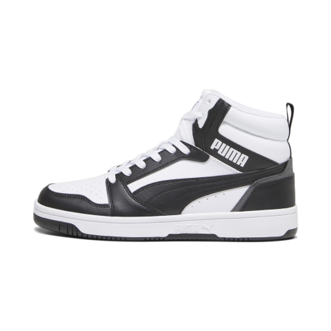 PUMA Rebound Sneakers, Schuhe, Weiß/Schwarz/Shadow Grau, 40.5