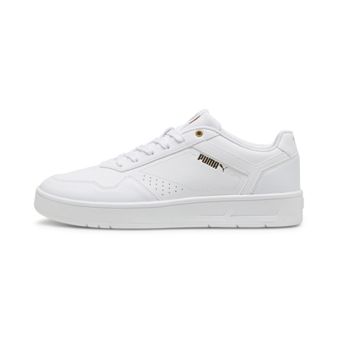 PUMA Court Classic Sneakers, Schuhe, Weiß/Gold, 47