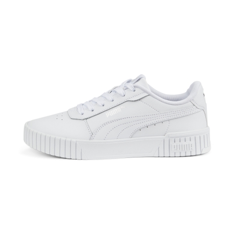 PUMA Carina 2.0 Sneakers Damen, Schuhe, Weiß/Silver, 37.5