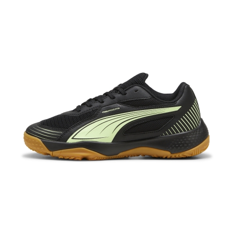 PUMA Solarflash III Hallensportschuhe Teenager, Schuhe, Schwarz/Fizzy Apple, 36