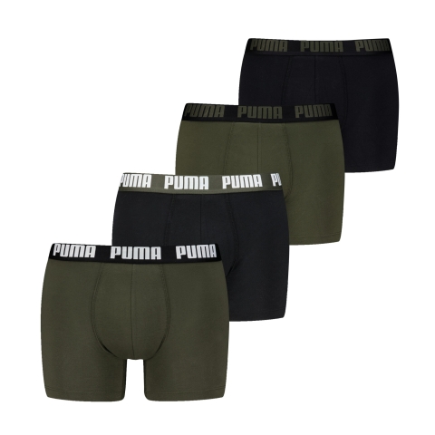 PUMA Boxershorts Herren (4-er Pack), Kleidung, Grün Combo, 5