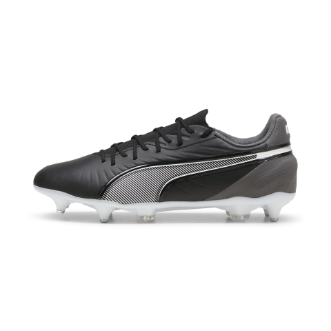 PUMA KING MATCH MxSG Fußballschuhe Unisex, Schuhe, Schwarz/Weiß/Cool Dark Grau, 42.5