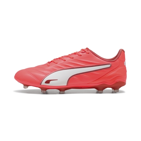 PUMA KING PRO FG/AG Fußballschuhe Unisex, Schuhe, Glowing Rot/Weiß/Rot Fire, 43