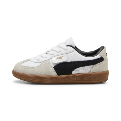 PUMA Palermo Leather Sneakers Kinder, Schuhe, Weiß/Vapor Grau/Gum, 35