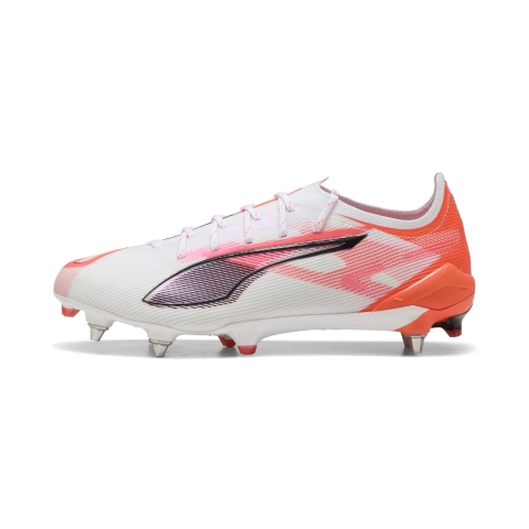 PUMA ULTRA 5 ULTIMATE MxSG Fußballschuhe Unisex, Schuhe, Weiß/Schwarz/Glowing Rot, 41