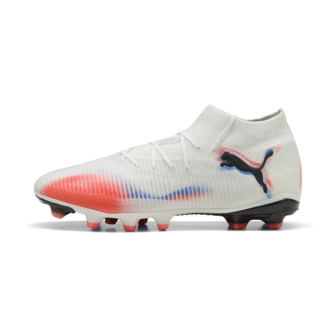 PUMA FUTURE 8 PRO FG/AG Fußballschuhe Unisex, Schuhe, Weiß/Schwarz/Glowing Rot, 44.5