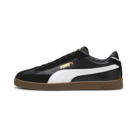 PUMA Club II Era Sneakers Unisex, Schuhe, Schwarz/Weiß/Gold, 37.5