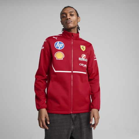PUMA Scuderia Ferrari 2025 Team Softshelljacke Herren, Kleidung, Dark Cherry, XXL