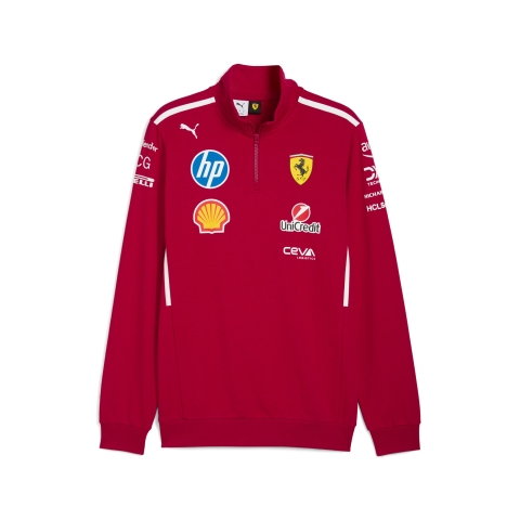 PUMA Scuderia Ferrari HP 2025 Team Sweatshirt Herren, Motorsport, Dark Cherry, XL