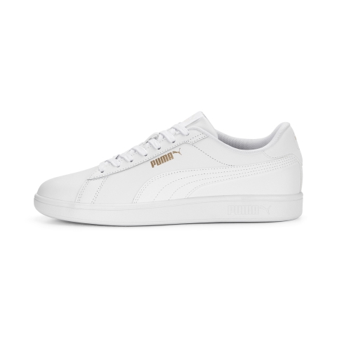 PUMA Smash 3.0 L Sneakers, Schuhe, Weiß/Gold, 44.5